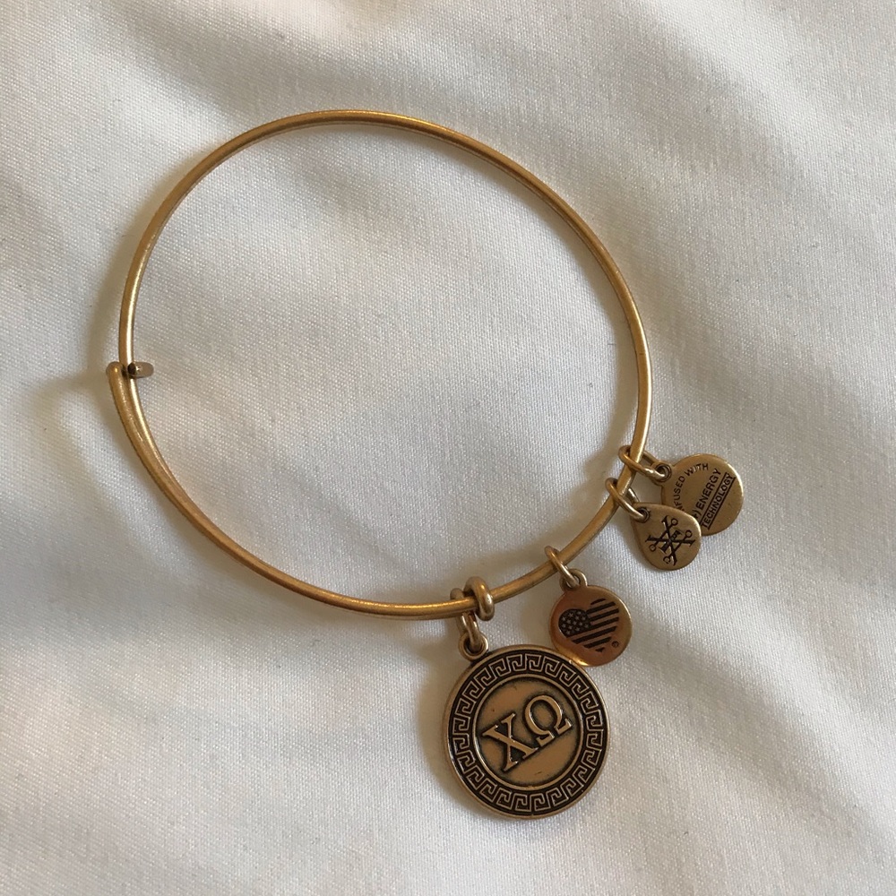 Alex and Ani Chi Omega XO bracelet!